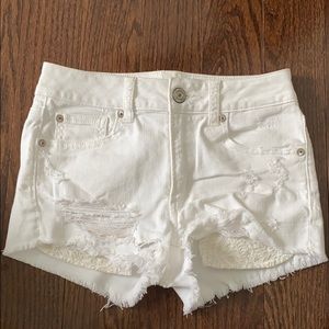 white american eagle jean shorts